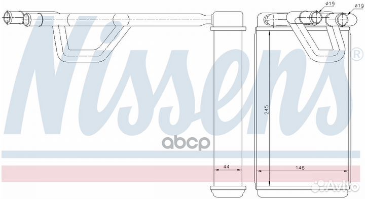 72209 Радиатор отопителя nissan murano 3.5 / NA