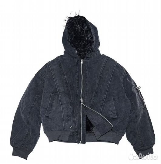 Куртка с мехом Rick Owens Grailz type