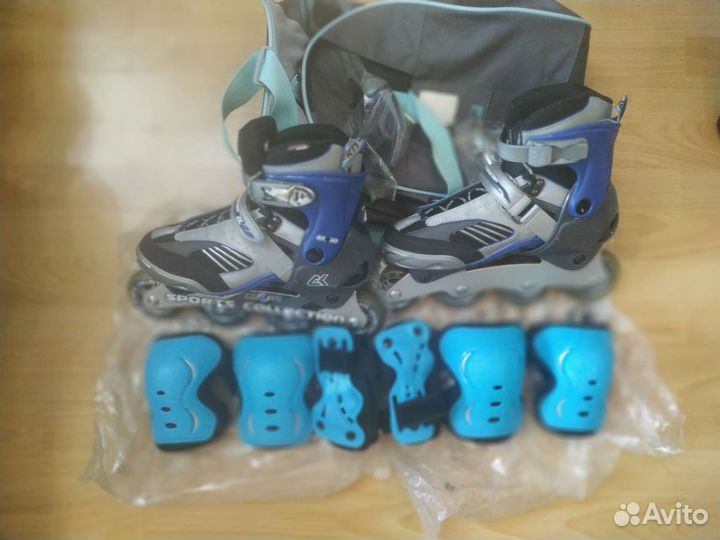 Роликовые коньки + защита+ сумка