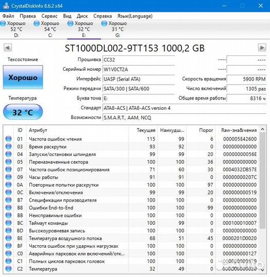 Жёсткий диск HDD 1Tb