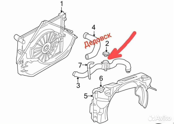 Тройник фланец патрубка Patriot/Caliber/Compass