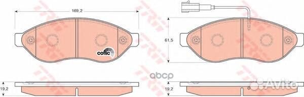 Колодки пер.citroen jumper 2.2 Hdi 06 GDB1681