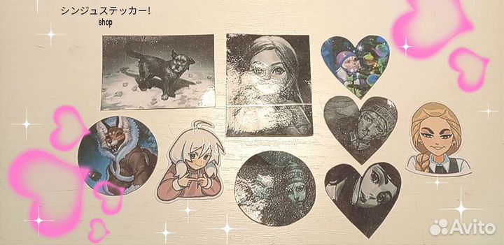 Стикеры по новелле 