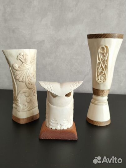 Статуэтка, стакан, кубок из кости
