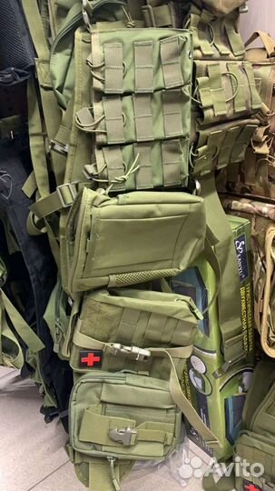 Пояс разгрузочный с подсумками + под сброс Олива