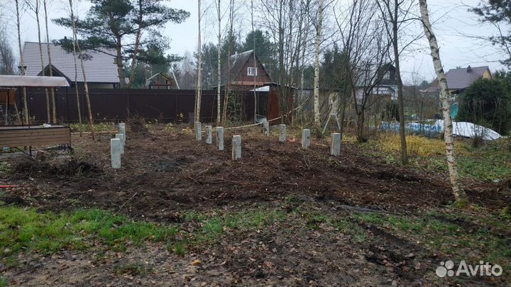 Фундамент на жб сваях