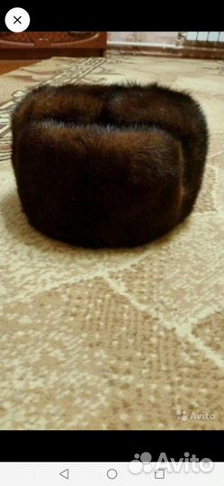 Норковая шапка мужская