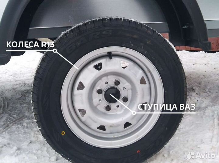 Прицеп легковой 2.0м полный комплект колеса тент