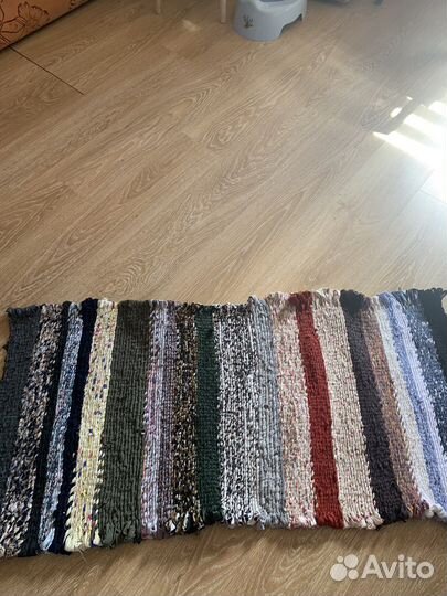 Ковер сплетенный на рамке