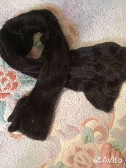 Шарфик женский норка вязанная