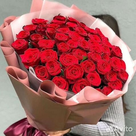 Розы высокие Доставка цветов