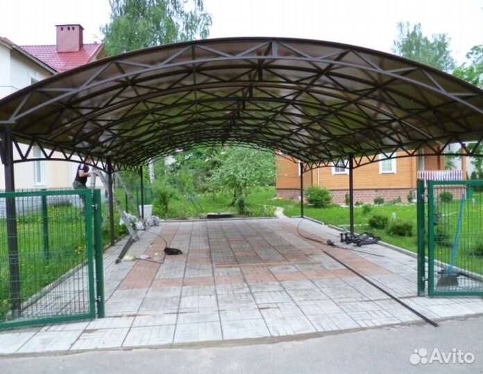 Навес 10 на 10 метров