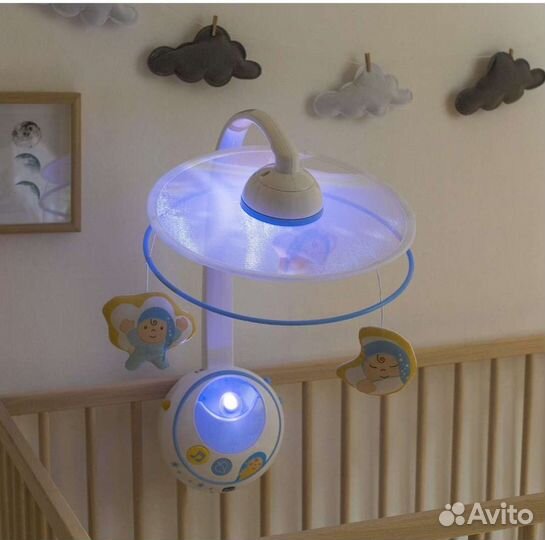 Мобиль Chicco Волшебные звезды голубой