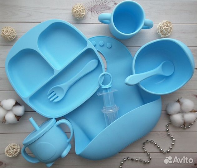 Посуда для малышей из пищевого силикона