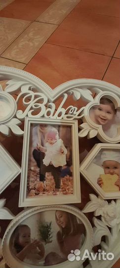 Фоторамка сердце 45 см на 50 см