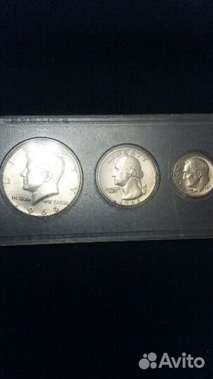 Набор Американских монет liberty 1966