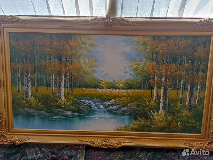 Картина маслом на холсте большая пейзаж