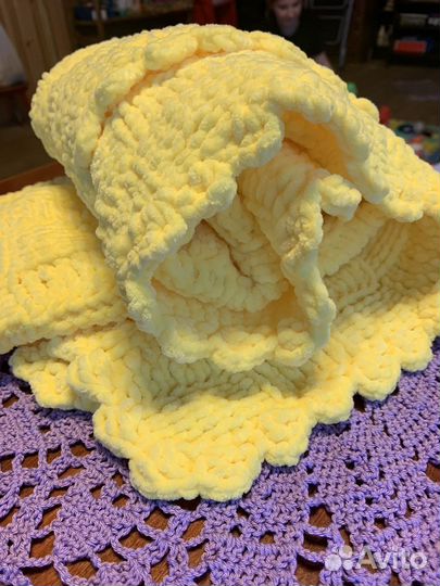 Плед вязаный