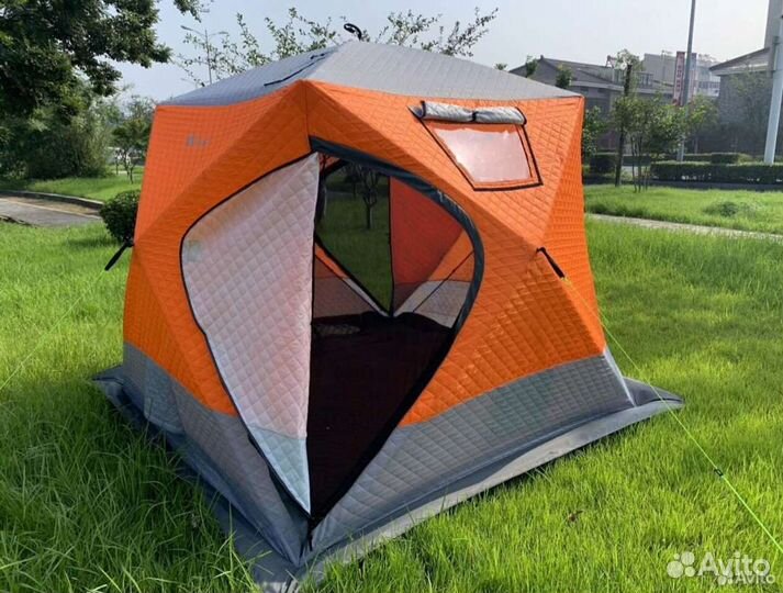 Трехслойная зимняя палатка куб Mircamping 2017