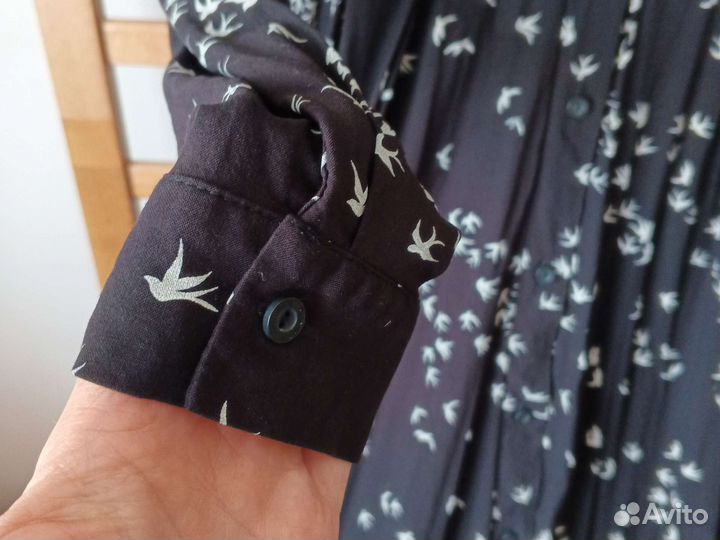 Платье рубашка с вырезом на спинке S/M