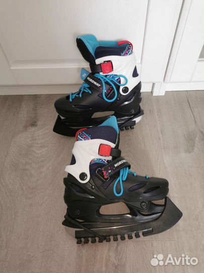 Коньки детские nordway раздвижные 30-33 размер