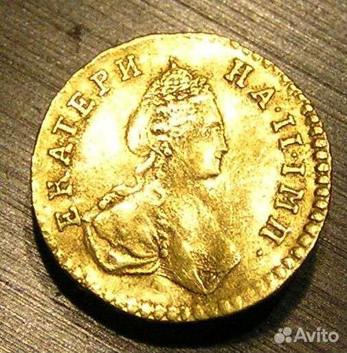 Полтина 1777 для дворцового обихода золото