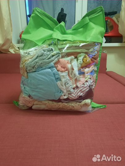 Вещи детские пакетом 62-86
