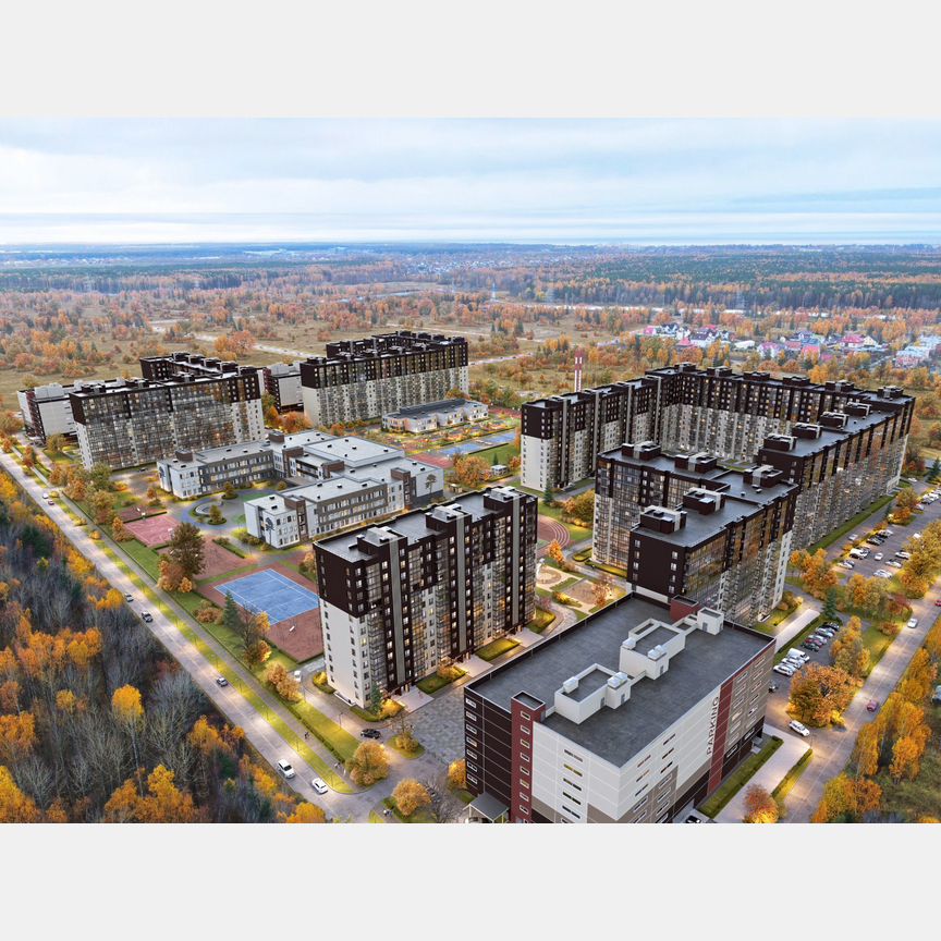 1-к. квартира, 40,6 м², 1/12 эт.