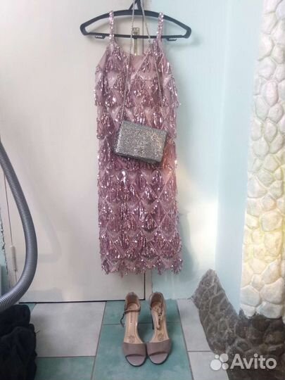 Сумка клач Pull&Bear блестящая