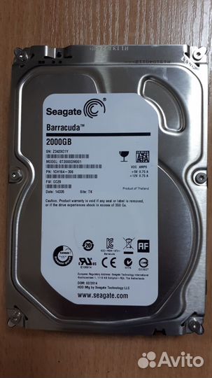 Жесткий диск 2Tb Seagate Barracuda SATA III
