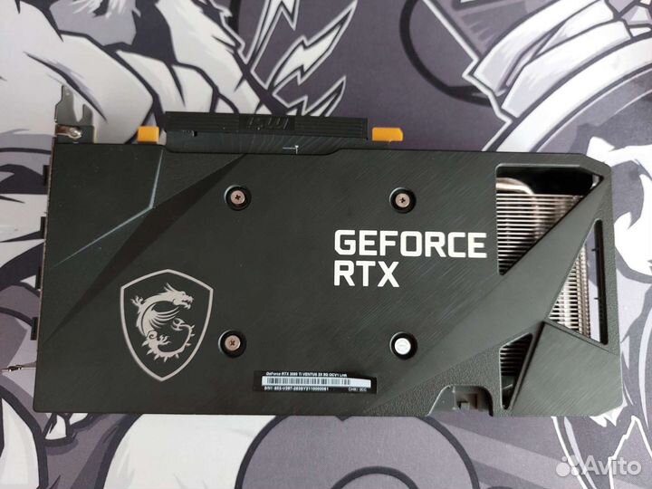 Видеокарта MSI RTX 3060 ti ventus 2 X OC (LHR)