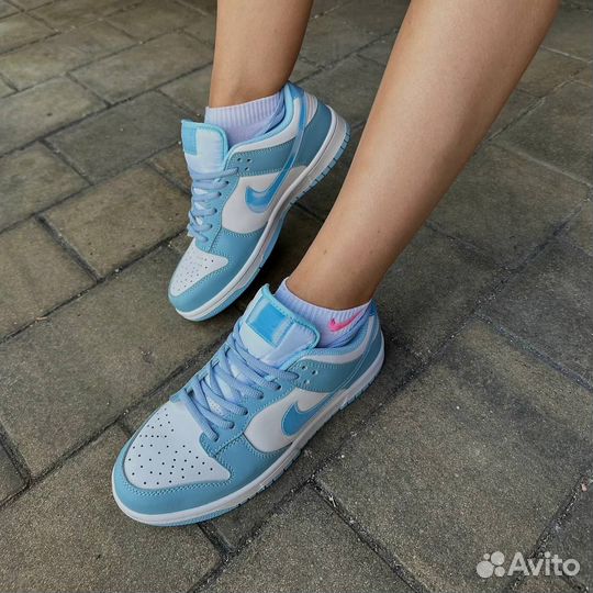 Кроссовки женские nike dunk blue