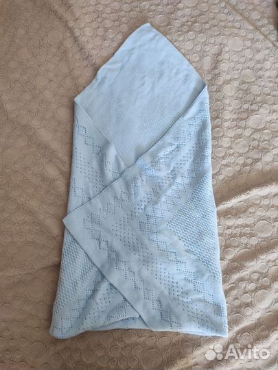 Плед детский вязаный