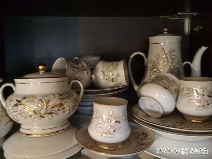 Махровая роза,Криммер Э.М.Лфз кофейный сервиз