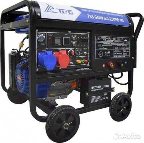 Сварочный генератор тсс GGW 6.0/250ED-R3 инверторный бензиновый 026495