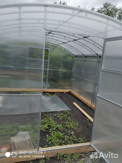 Каркас теплицы «Прямостенная» 3 на 6 метра шаг 1м