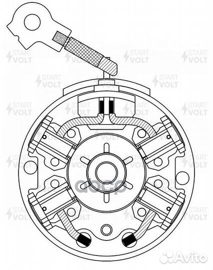Узел щеточный стартера VBS 0806 startvolt