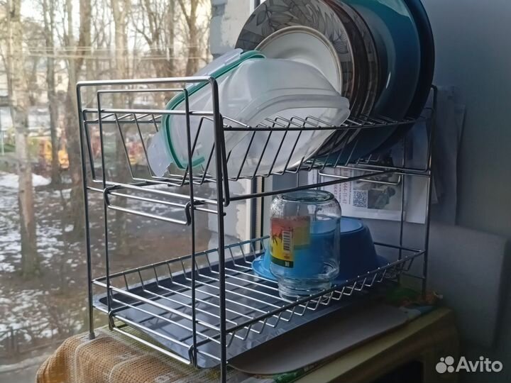 Сушилка для посуды настольная как новая