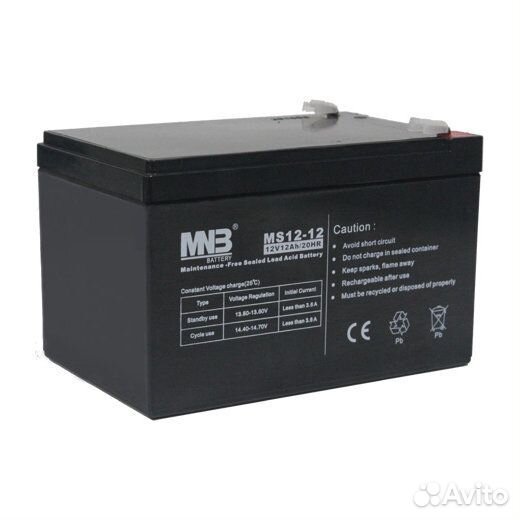 Аккумуляторная батарея MNB 6B, 12V 4,5Ah -100Ah