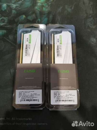 Оперативная память ddr4 16gb (2x8)