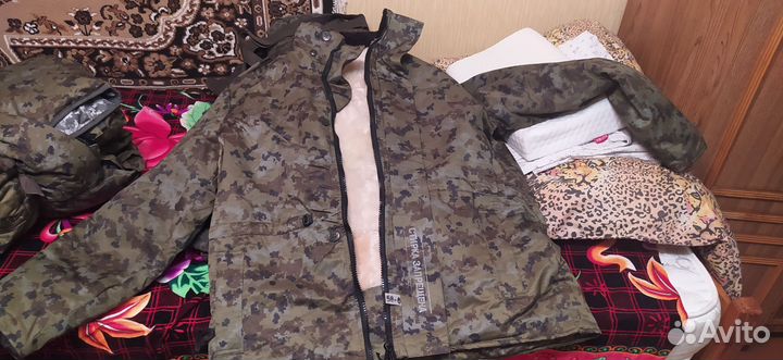 Зимний костюм камуфляж мужской