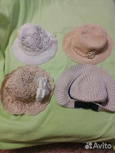 Шляпки из рисовай соломинки