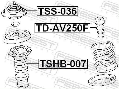 Опора переднего амортизатора TSS-036 Febest