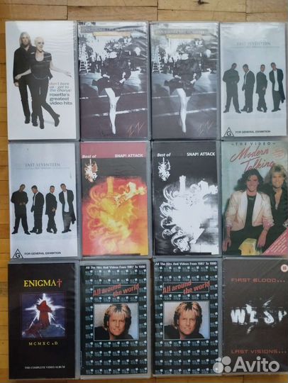 Видеокассеты vhs Музыка