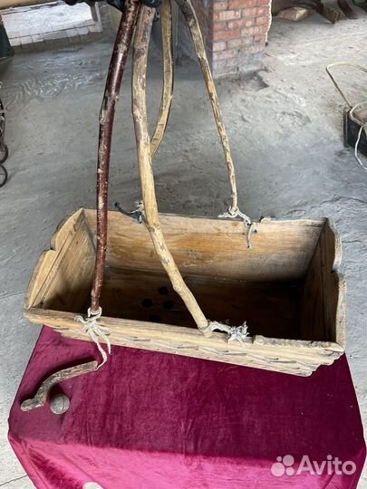 Деревянная люлька старинная