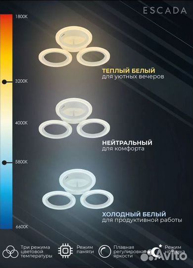 Люстра потолочная светодиодная с пультомНовая