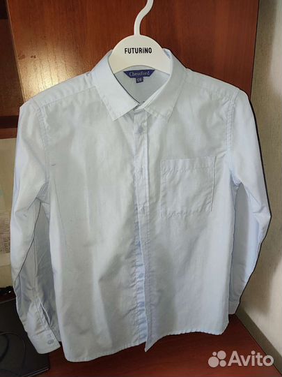 Рубашка Futurino голубая р. 128