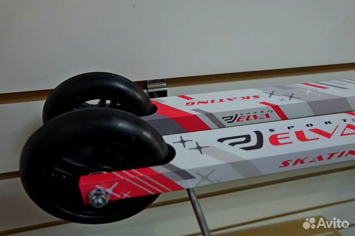 Лыжероллеры коньковые elva SK100SR, 100мм, каучук