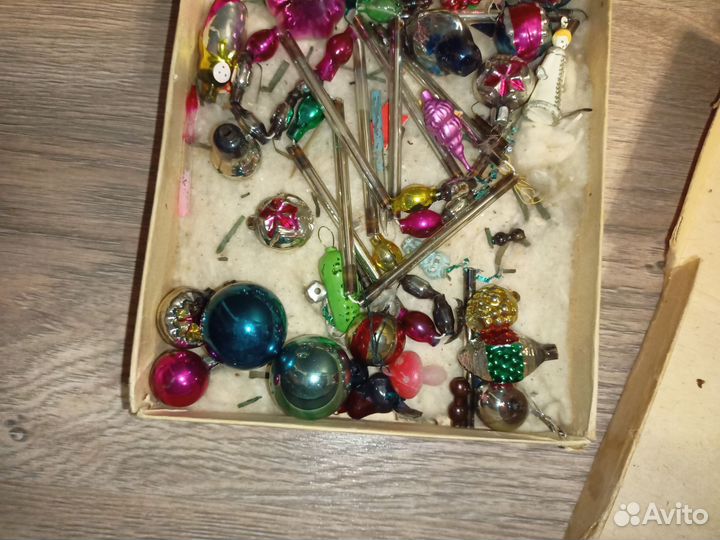 Ёлочные игрушки.Набор малютка.ссср