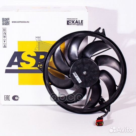 Вентилятор радиатора peugeot 206 00- A/C с кожу